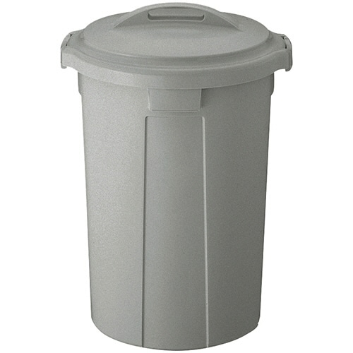 リス WORK&WORK バイオペール 丸型 45L 本体 グレー DS-986-776-0 1個/台(ご注文単位1台)【直送品】