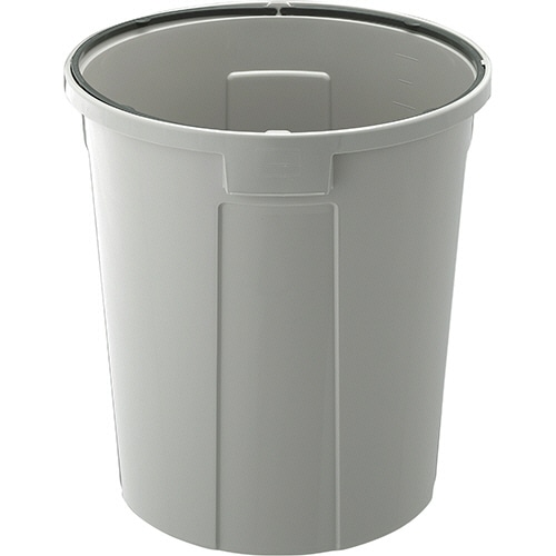 リス WORK&WORK バイオペール 丸型 75L 本体 グレー DS-986-778-0 1個/台（ご注文単位1台）【直送品】