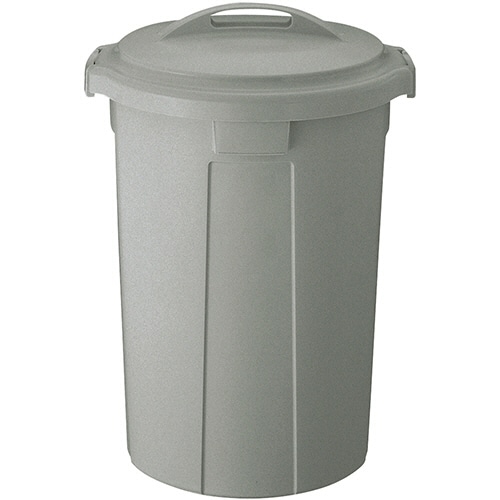 リス WORK&WORK バイオペール 丸型 90L 本体 グレー DS-986-780-0 1個/台(ご注文単位1台)【直送品】