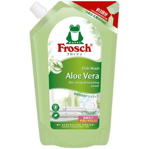 旭化成ホームプロダクツ フロッシュ 食器用洗剤 アロエヴェラ 詰替用 800mL 1本（ご注文単位1本）【直送品】