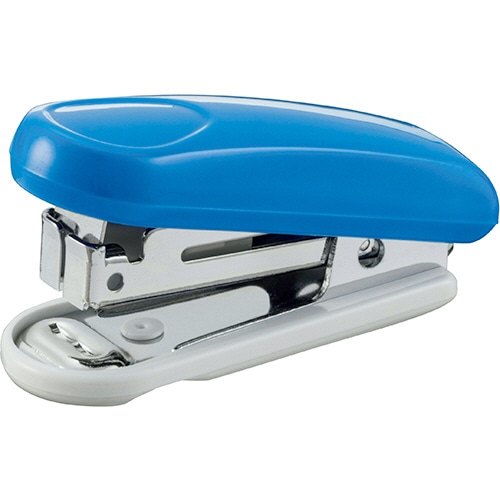 ライオン事務器 ステープラ 楽ホッチミニ 15枚とじ ブルー S-15B 1個(ご注文単位1個)【直送品】