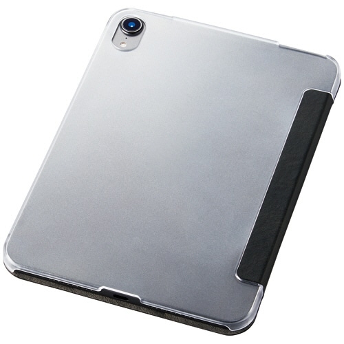 エレコム iPad mini 第6世代/手帳型/背面クリア/ソフトレザー/2アングル ブラック TB-A21SWV2BK 1個(ご注文単位1個)【直送品】