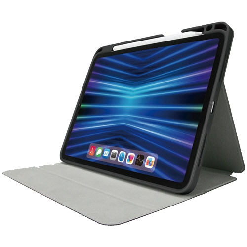 エレコム iPad Pro 11型 第4世代/フラップケース/Pencil収納/スリープ対応 ブラック TB-A22PMSABK 1個（ご注文単位1個）【直送品】