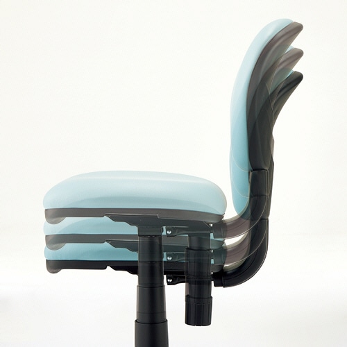 ナカバヤシ 抗菌レザーチェア ブルー RZC-273BL 1脚/台（ご注文単位1台）【直送品】