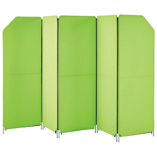 林製作所 クロスZIPスクリーン 5連タイプ ライトグリーン YS-N5GR 1台（ご注文単位1台）【直送品】