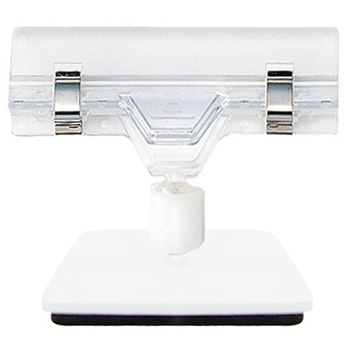 共栄プラスチック クリックス マグネットスタンド S ホワイト/クリア MC-60-S 1個（ご注文単位1個）【直送品】