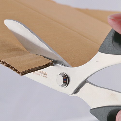 ニッケン刃物 厚紙切りはさみ ブラック AG-1500 1本（ご注文単位1本）【直送品】