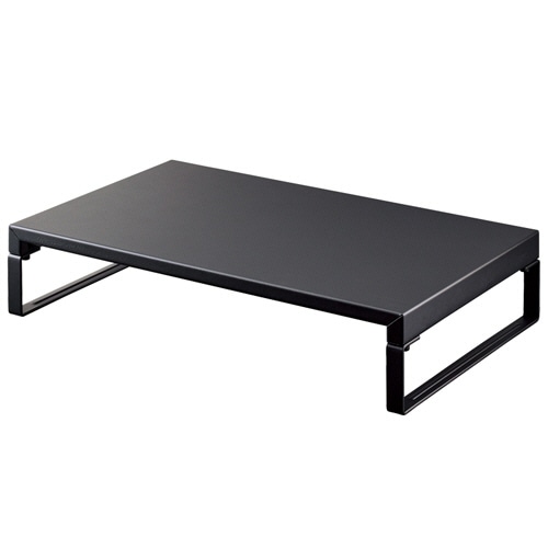 リヒトラブ 机上台 ロータイプ W390×D250×H80mm マットブラック A-7330-124 1台（ご注文単位1台）【直送品】