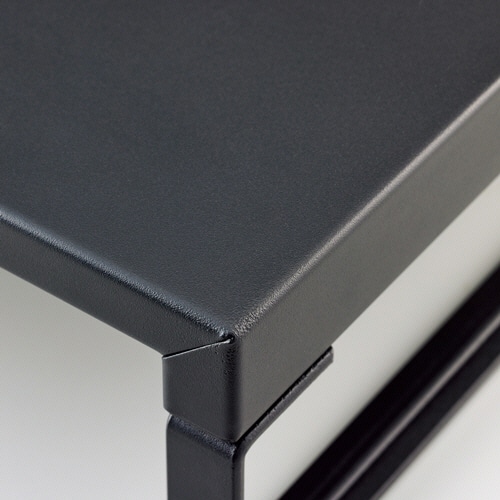 リヒトラブ 机上台 ロータイプ W390×D250×H80mm マットブラック A-7330-124 1台（ご注文単位1台）【直送品】