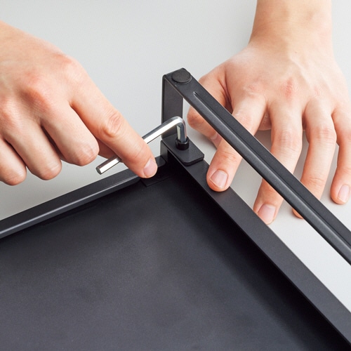 リヒトラブ 机上台 ロータイプ W390×D250×H80mm マットブラック A-7330-124 1台（ご注文単位1台）【直送品】