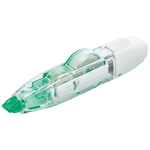 TANOSEE 修正テープ カートリッジタイプ 本体 6.0mm幅×10m 緑 1個（ご注文単位1個）【直送品】