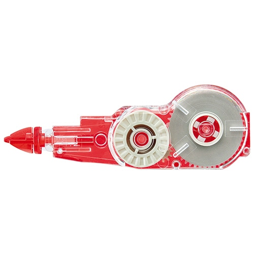 TANOSEE 修正テープ 詰替カートリッジ 4.2mm幅×10m 赤 1個（ご注文単位1個）【直送品】