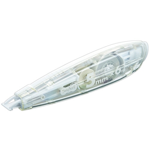 TANOSEE ノック式修正テープ(使い切り) 5.0mm幅×6m ホワイト 1個（ご注文単位1個）【直送品】