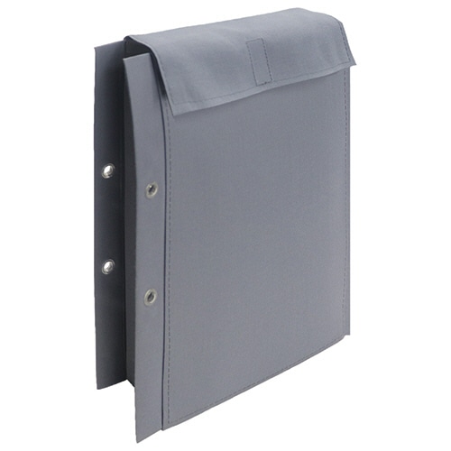 桜井 図面袋スターパックエコ 薄ネズ A4 小 W215×D30×H297mm 面ファスナータイプ 2穴 6φ A45SM6S 10枚/パック（ご注文単位1パック）【直送品】