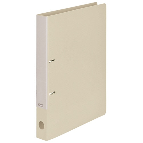 TANOSEE ツイストDリングファイル(OBP配合) A4タテ 2穴 230枚収容 25mmとじ 背幅36mm サンドベージュ 1冊（ご注文単位1冊）【直送品】