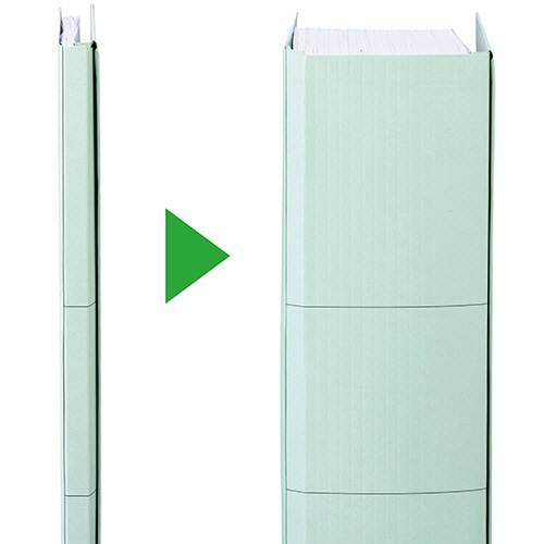 TANOSEE 背幅伸縮フラットファイル(エコノミータイプ) A4タテ 約800枚収容 背幅18~98mm イエロー 1冊(ご注文単位1冊)【直送品】