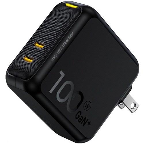 アオハイ PD-USB充電器 Magcube 100W Black EN-MC100BL1 1個(ご注文単位1個)【直送品】