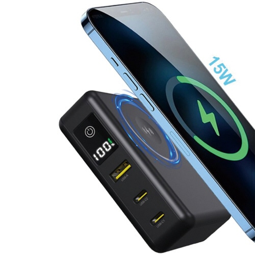 ハイディスク PD65W 残量パーセント表示 モバイルバッテリー 10000mAh ブラック HD2-MBACPD65W10TGBK 1個/台(ご注文単位1台)【直送品】