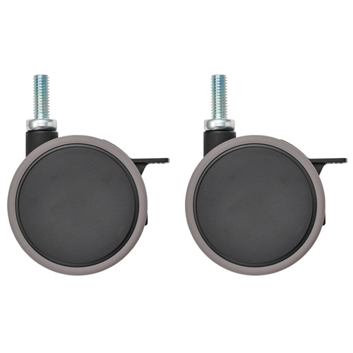 エレクター ベーシックシリーズ ねじ込み単独キャスター 双輪キャスター ブラック Φ75mm ストッパー付 BDRS75EBKG 1セット(2個)/セット（ご注文単位1セット）【直送品】