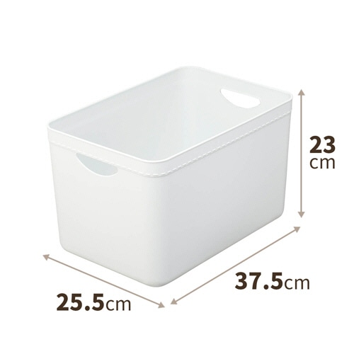 天馬 やわらか収納ケース レギュラー 深型 ホワイト 1個(ご注文単位1個)【直送品】