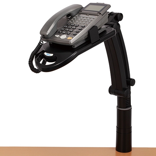 アスカ テレホンスタンドフレックス ブラック TS9802BK 1台（ご注文単位1台）【直送品】