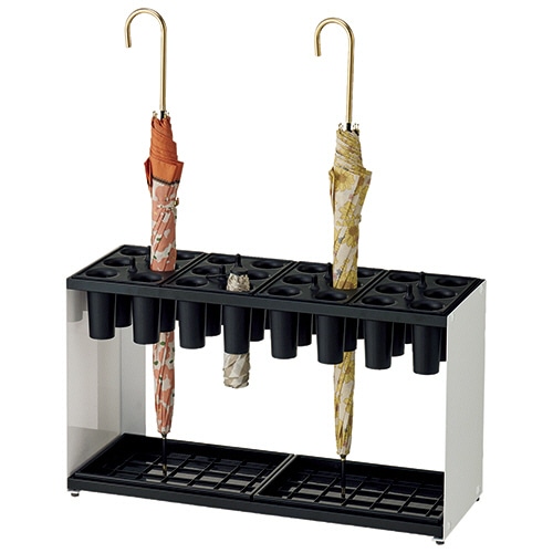 テラモト モノシュート傘立 24本用 ホワイト UB-290-024-8 1台（ご注文単位1台）【直送品】