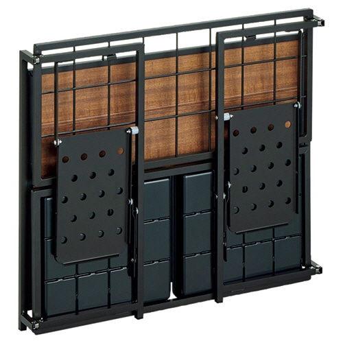 YAMAZEN アルミフォールディング傘立て 24本用 ブラウン&ブラック KAUR-24(BR) 1台(ご注文単位1台)【直送品】