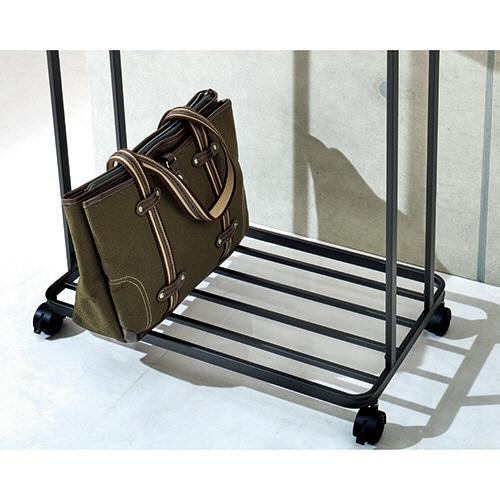 山崎実業 ハンガーラック タワー キャスター付き ホワイト 3516 1台(ご注文単位1台)【直送品】