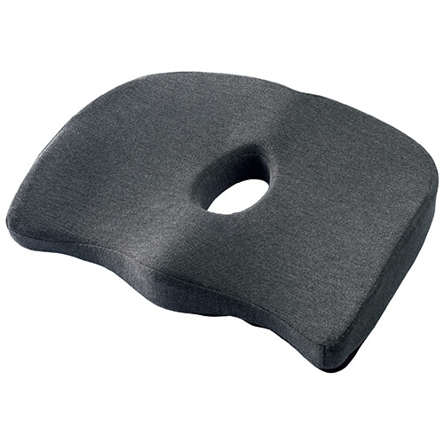 イケヒコ・コーポレーション フィース おしりをサポートするクッション ブラック 1個(ご注文単位1個)【直送品】