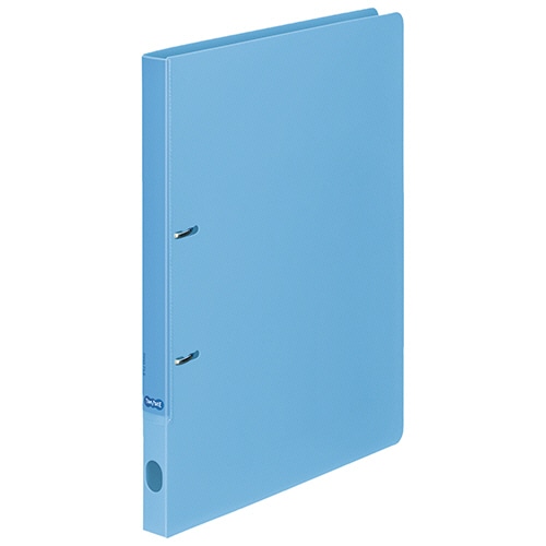 TANOSEE スマートスリムリングファイル(OBP配合) A4タテ 2穴 180枚収容 リング内径22mm 背幅27mm ライトブルー 1セット(10冊)/セット（ご注文単位1セット）【直送品】