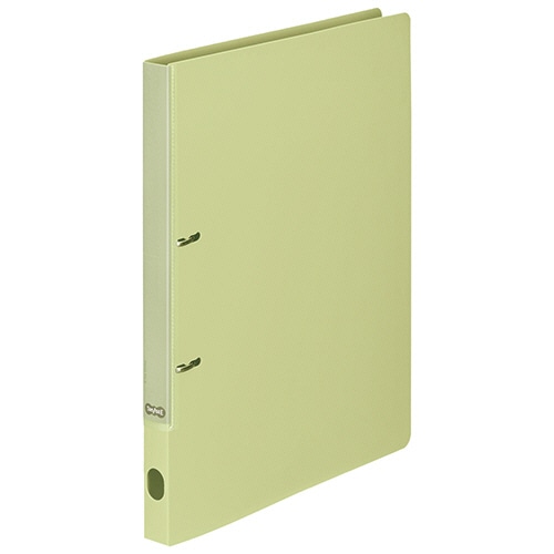 TANOSEE スマートスリムリングファイル(OBP配合) A4タテ 2穴 180枚収容 リング内径22mm 背幅27mm ライトグリーン 1セット(10冊)/セット（ご注文単位1セット）【直送品】