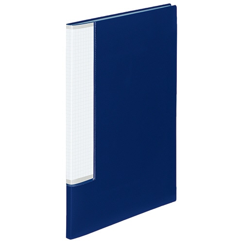 TANOSEE スリムクリヤーブック(OBP配合) A4タテ 20ポケット ライトブルー 1セット(10冊)/セット(ご注文単位1セット)【直送品】