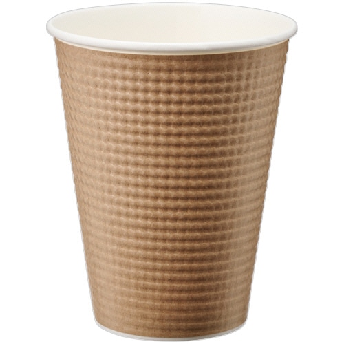 サンナップ エンボスカップ 340mL(12オンス) 未晒し C3425EMFS 1セット(1250個:25個×50パック)/セット(ご注文単位1セット)【直送品】