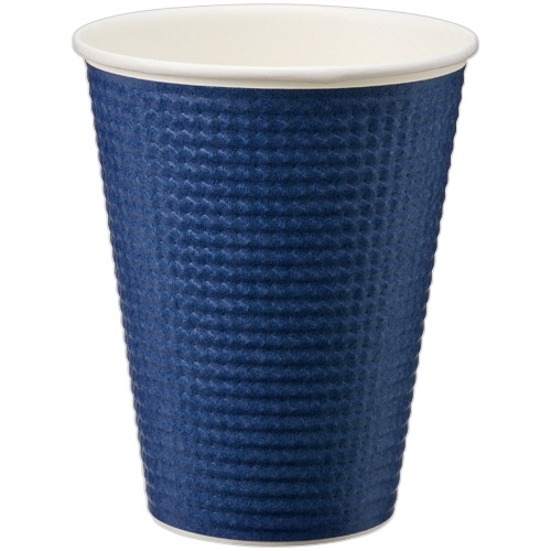サンナップ エンボスカップ 340mL(12オンス) ダークブルー C3425EDBFS 1セット(1250個:25個×50パック)/セット(ご注文単位1セット)【直送品】