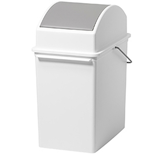 ライクイット スイングオープントラッシュビン ホワイト 17L スリム LBD-31-WH 1台（ご注文単位1台）【直送品】