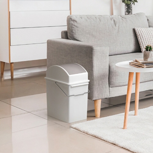 ライクイット スイングオープントラッシュビン ホワイト 17L スリム LBD-31-WH 1台(ご注文単位1台)【直送品】