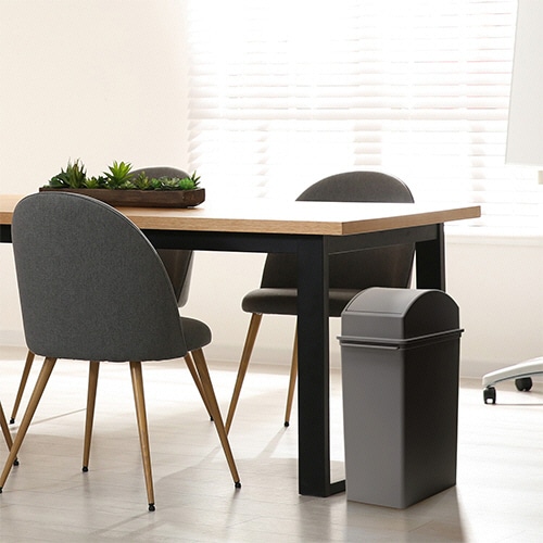 ライクイット スイングオープントラッシュビン グレー 25L スリム LBD-32-GY 1台(ご注文単位1台)【直送品】