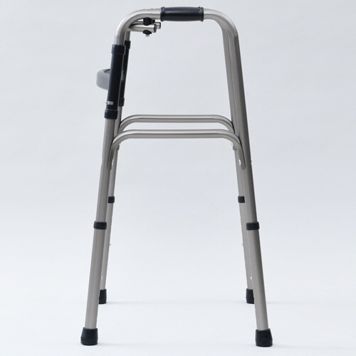 YAMAZEN 折りたたみ歩行器 ガンメタル KFW-16-GM 1台(ご注文単位1台)【直送品】