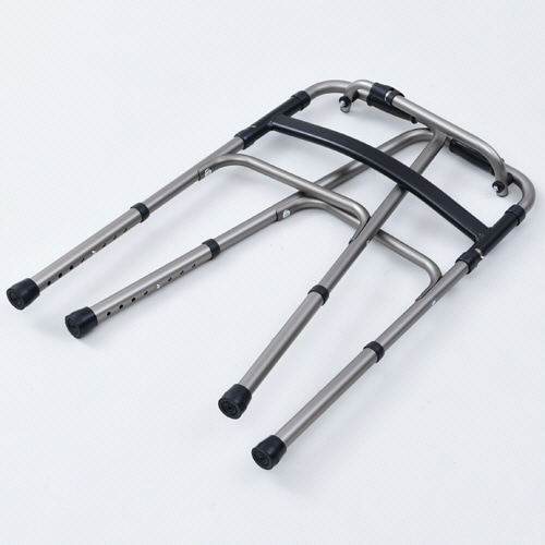 YAMAZEN 折りたたみ歩行器 ガンメタル KFW-16-GM 1台(ご注文単位1台)【直送品】