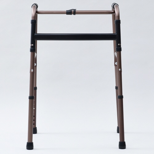 YAMAZEN 折りたたみ歩行器 ブロンズ KFW-16-BZ 1台(ご注文単位1台)【直送品】