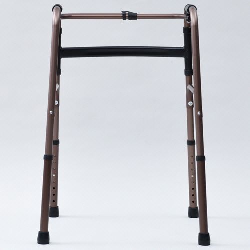 YAMAZEN 折りたたみ歩行器 ブロンズ KFW-16-BZ 1台(ご注文単位1台)【直送品】