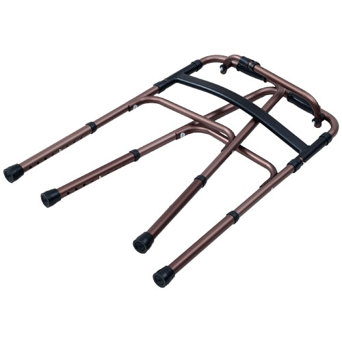 YAMAZEN 折りたたみ歩行器 ブロンズ KFW-16-BZ 1台(ご注文単位1台)【直送品】