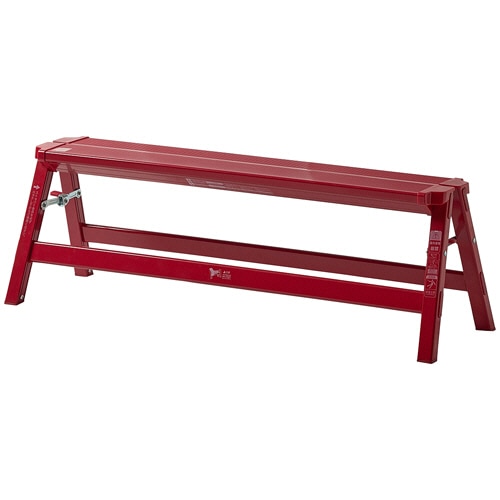 天馬 アルミワイド踏み台 1段 レッド 1台（ご注文単位1台）【直送品】