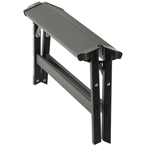 天馬 アルミワイド踏み台 1段 ブラック 1台（ご注文単位1台）【直送品】