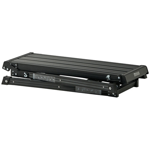 天馬 アルミ作業台 3段 ブラック 1台（ご注文単位1台）【直送品】