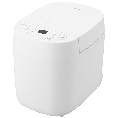 ツインバード マイコン炊飯ジャー 白米1.5合炊き/糖質カット0.5合炊き ホワイト RM-4547W 1台(ご注文単位1台)【直送品】