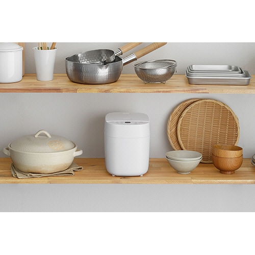 ツインバード マイコン炊飯ジャー 白米1.5合炊き/糖質カット0.5合炊き ホワイト RM-4547W 1台(ご注文単位1台)【直送品】