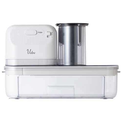 YAMAZEN Votre 電動スライサー ホワイト YSLA-Q45(W) 1台(ご注文単位1台)【直送品】