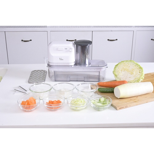 YAMAZEN Votre 電動スライサー ホワイト YSLA-Q45(W) 1台(ご注文単位1台)【直送品】