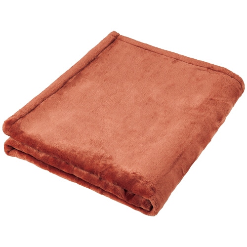 大津コーポレーション 吸湿発熱ニューマイヤー毛布 ハーフサイズ エンジ 3220058F-1 1枚（ご注文単位1枚）【直送品】